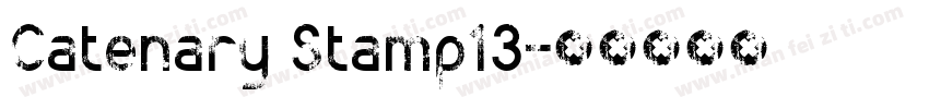 Catenary Stamp13字体转换